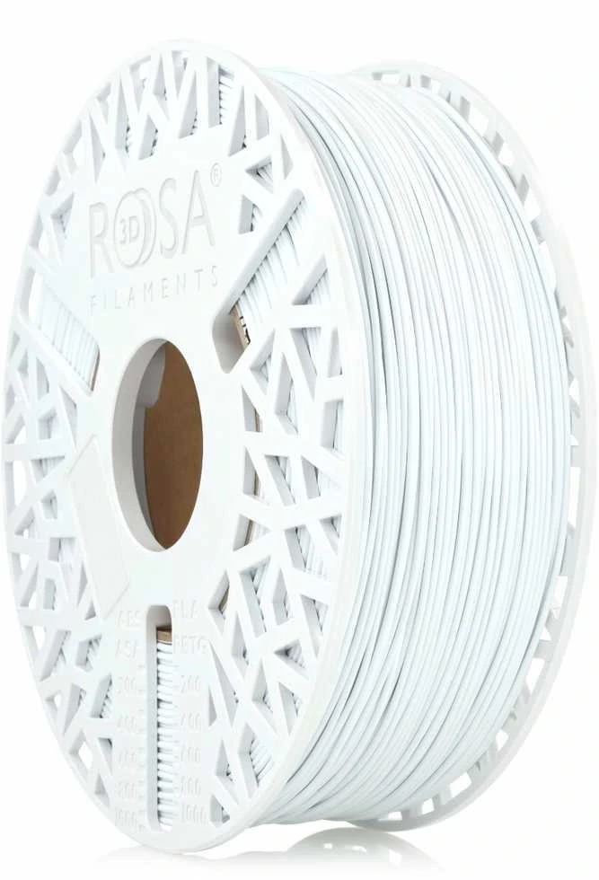 Baltas Rosa3D ABS+ 1.75mm siūlas ant ritės