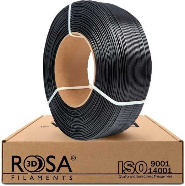 ABS+ juodas 3D plastikas, 1kg refill ritė