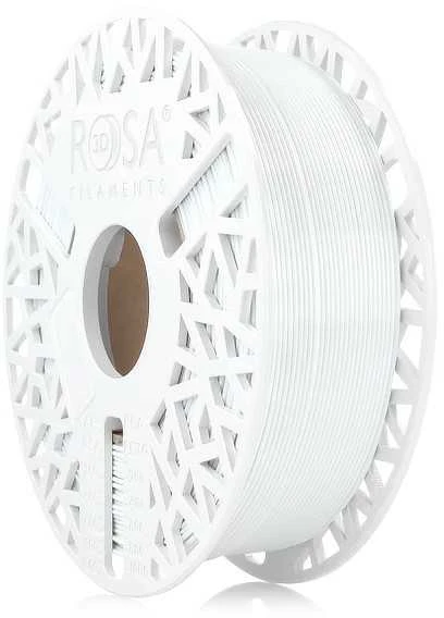 3D plastikas PET-G 1.75mm 1kg Rosa3D - Baltas