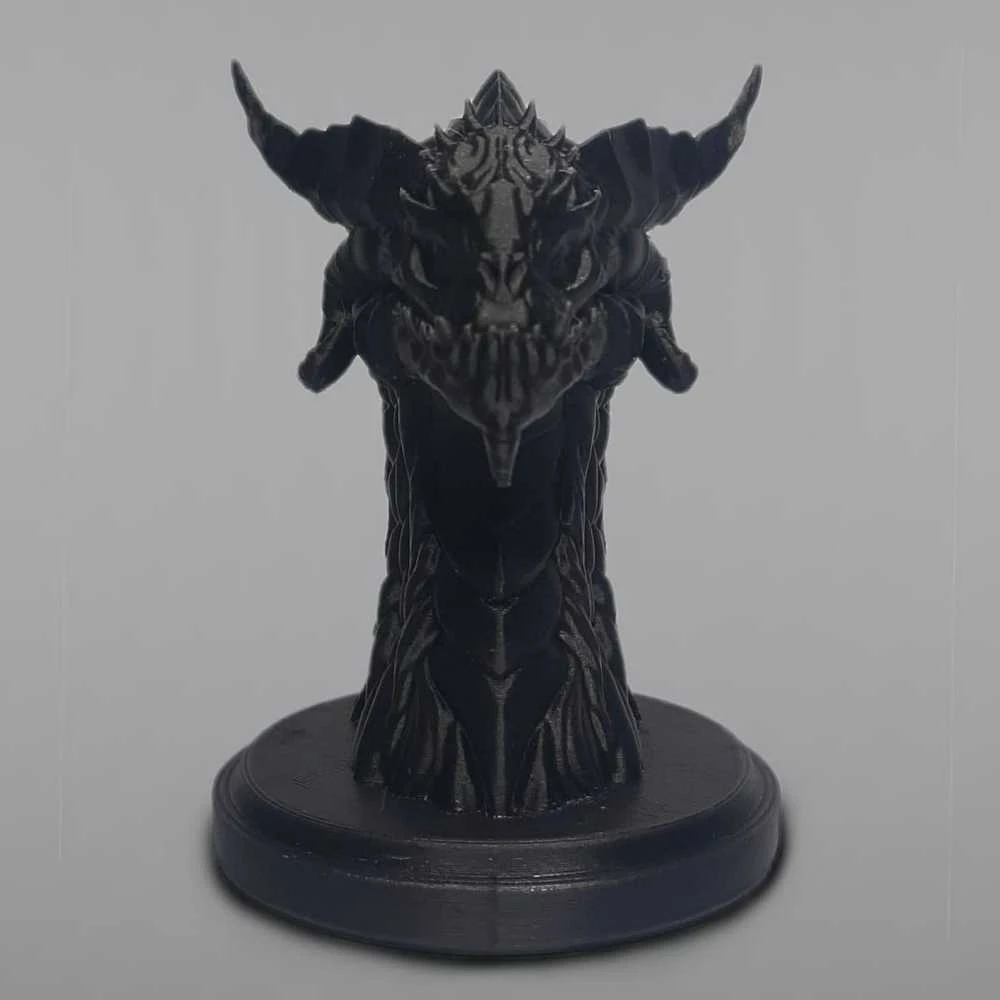 Plastikas Rosa3D PETG CarbonLook - 1.75mm - 0.5kg - Carbon Juodas