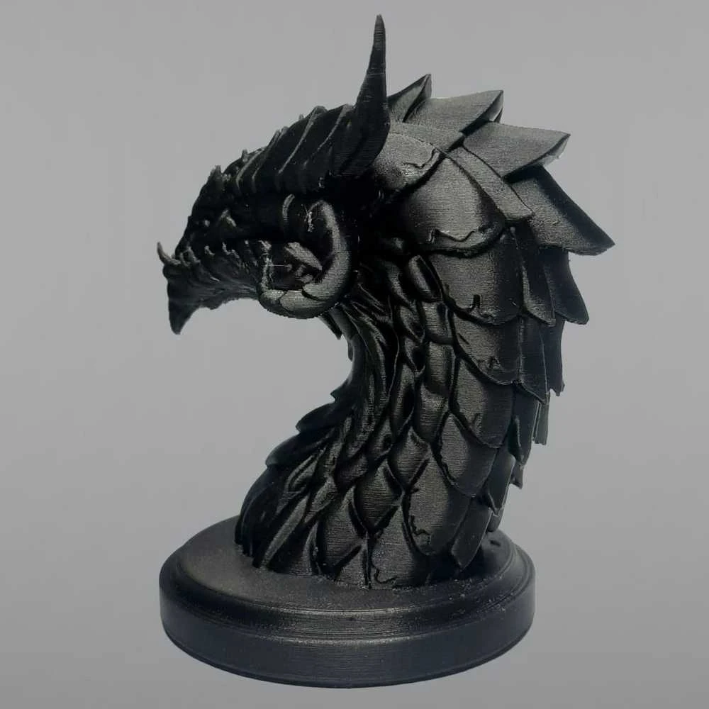 Plastikas Rosa3D PETG CarbonLook - 1.75mm - 0.5kg - Carbon Juodas