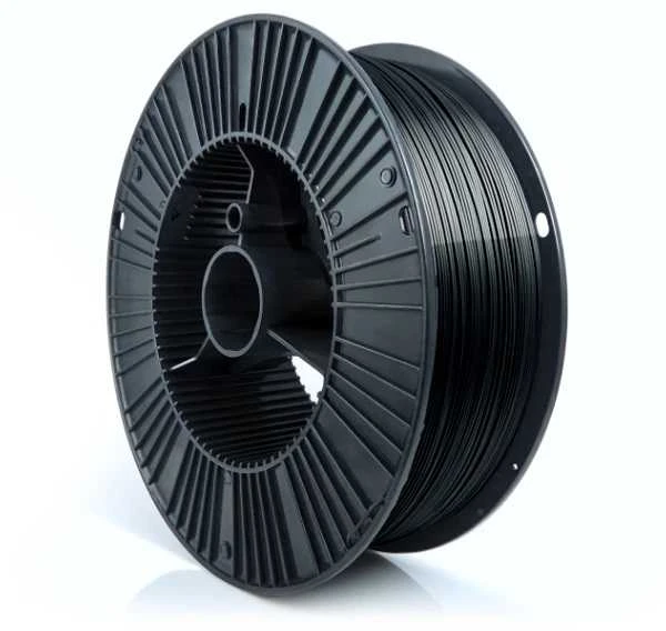 Juodas PET-G 1.75mm 3kg 3D spausdinimo plastikas ritėje