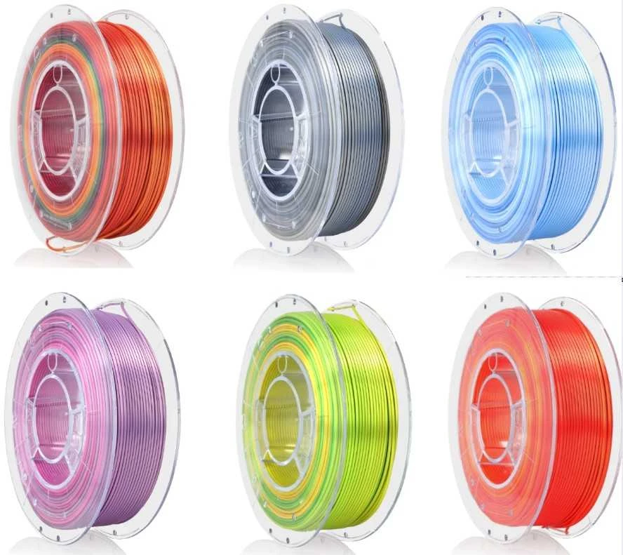 Plastiko rinkinys Rosa3D PLA - 1.75mm - 6x350g - Multicolour Silk