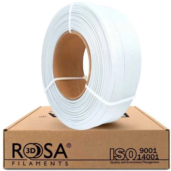 PLA 1.75mm šaltai balta refill ritė
