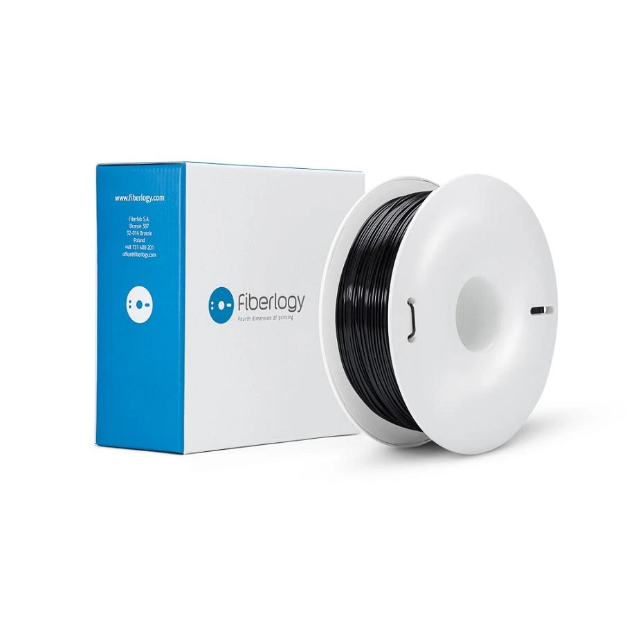 3D plastikas Fiberlogy ASA 1.75mm 0.75kg – Juodas