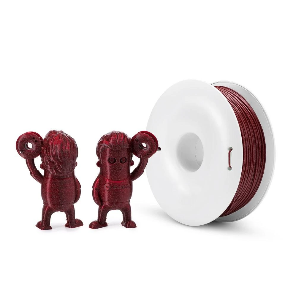 Fiberlogy Easy PLA Ruby raudona su figūrėlėmis