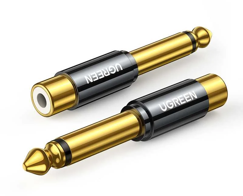 Adapteris 6.35mm kištukas - RCA lizdas AV169 UGREEN