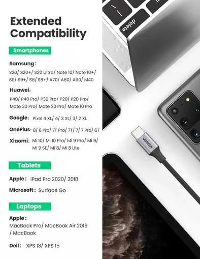 UGREEN AV161 USB-C audio adapteris į 3.5mm jack - Juodas