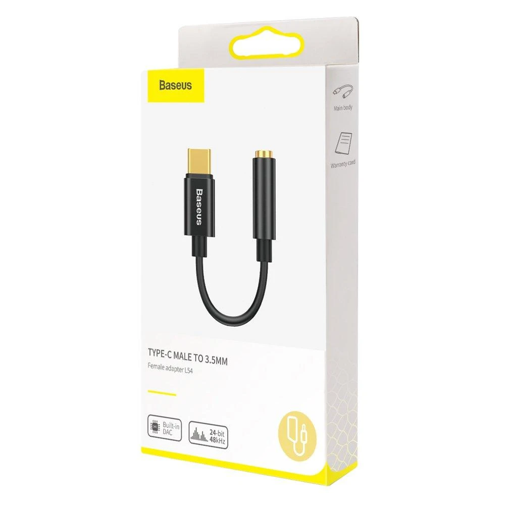 Adapteris USB C kištukas - 3.5mm stereo lizdas BASEUS