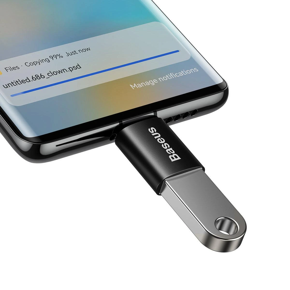 Adapteris USB C kištukas - USB3.1 A lizdas, su OTG funkcija BASEUS