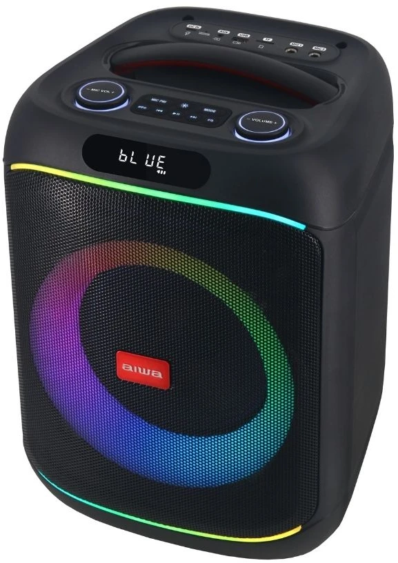 Aiwa Nešiojama garso sistema 350W (40W RMS) su šviesos efektais ir belaidžiu mikrofonu