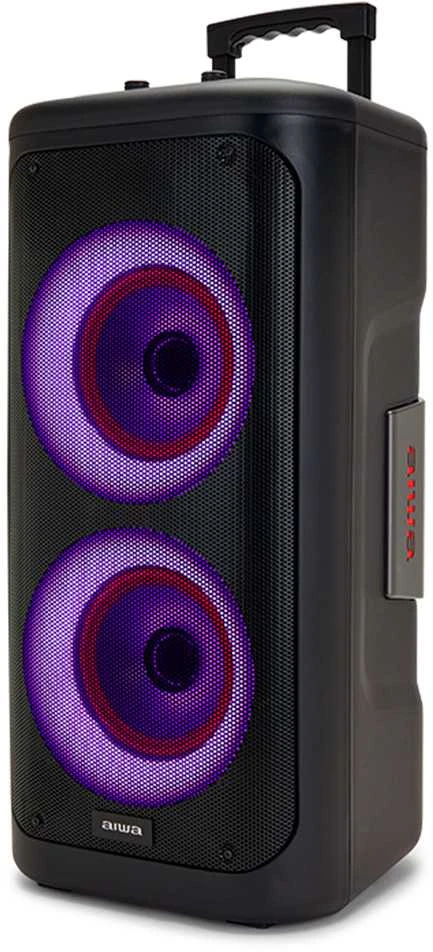 AIWA KBTUS-450 350W (40W RMS) nešiojama garso sistema su karaoke, šviesos efektais