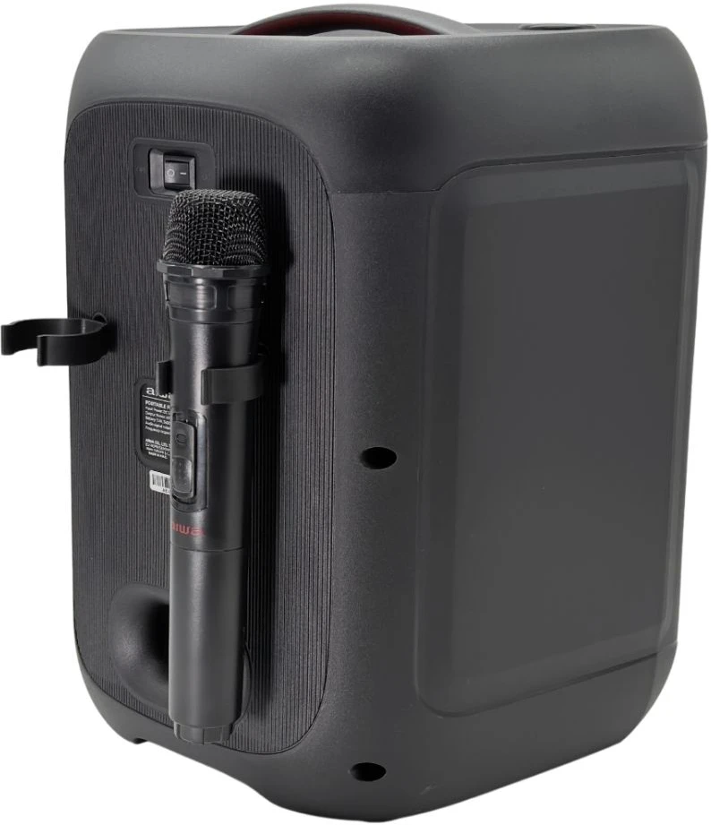 Aiwa Nešiojama garso sistema 350W (40W RMS) su šviesos efektais ir belaidžiu mikrofonu