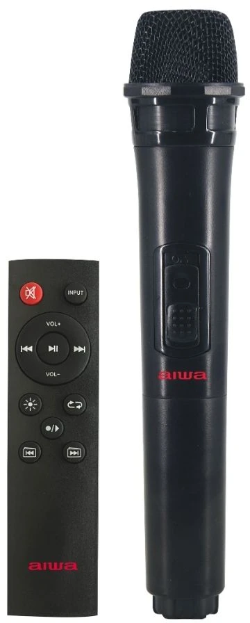 Aiwa Nešiojama garso sistema 350W (40W RMS) su šviesos efektais ir belaidžiu mikrofonu