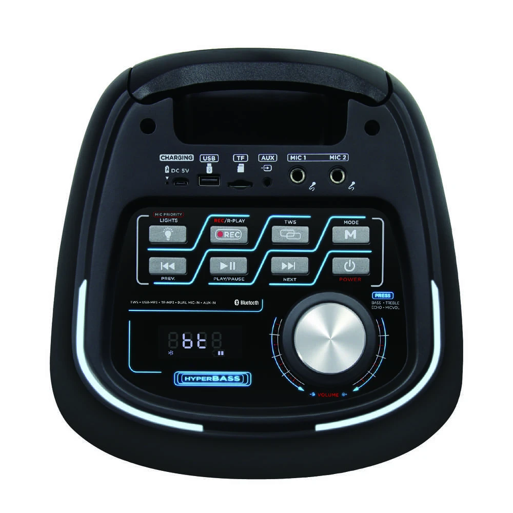 Aiwa Nešiojama garso sistema 380W (40W RMS) su karaoke, šviesos efektais