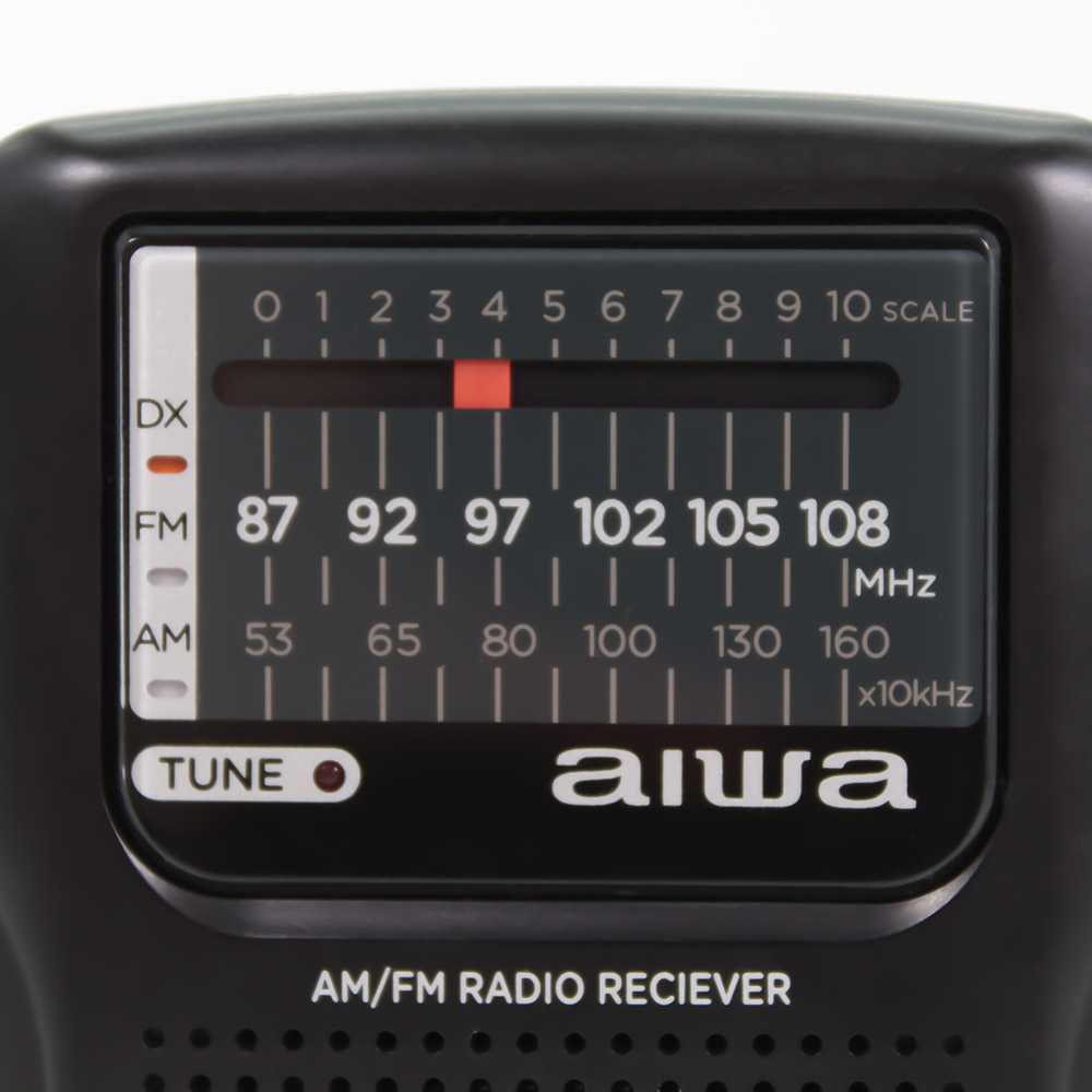 Aiwa Radijo imtuvas FM/AM su 3.5mm lizdu, juodas
