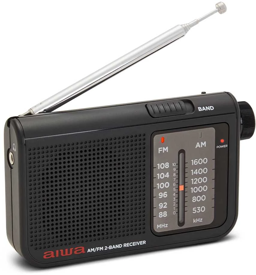 Aiwa Radijo imtuvas FM/AM su 3.5mm lizdu, juodas