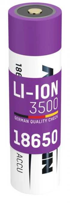 Akumuliatorius 18650 3.6V 3500mAh Li-Ion su integruotu krovimo valdikliu PCM ANSMANN