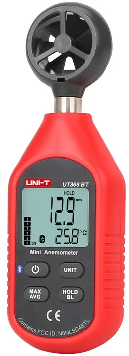 Uni-T UT363BT mini anemometras