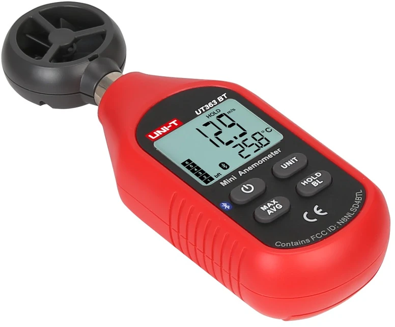 Uni-T UT363BT mini anemometras