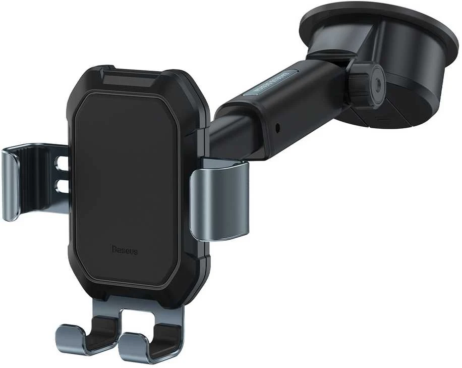 Gravity automobilinis laikiklis Baseus Tank telefonui su siurbtuku - Juodas