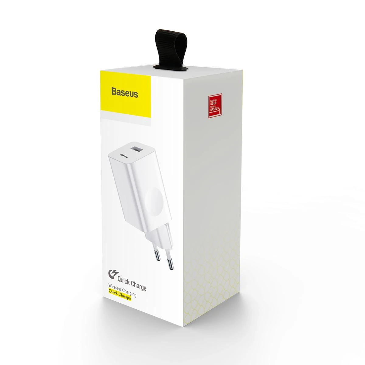 Charger Baseus CCALL-BX02 (USB 3.0, baltos spalvos)