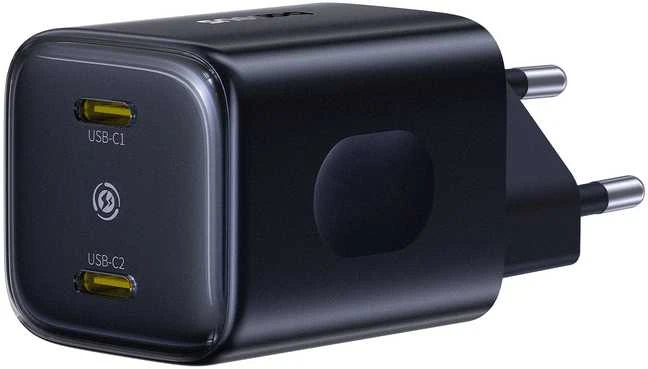 Dėklas Baseus Sieninis įkroviklis PicoGo AN13 45W 2xUSB-C PD3.0, juodas