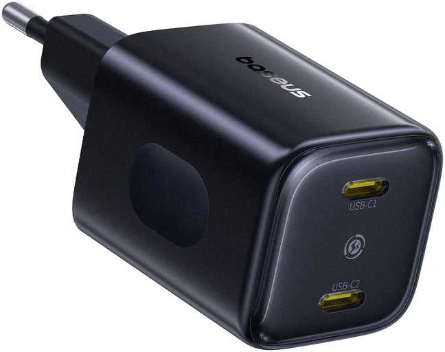Dėklas Baseus Sieninis įkroviklis PicoGo AN13 45W 2xUSB-C PD3.0, juodas