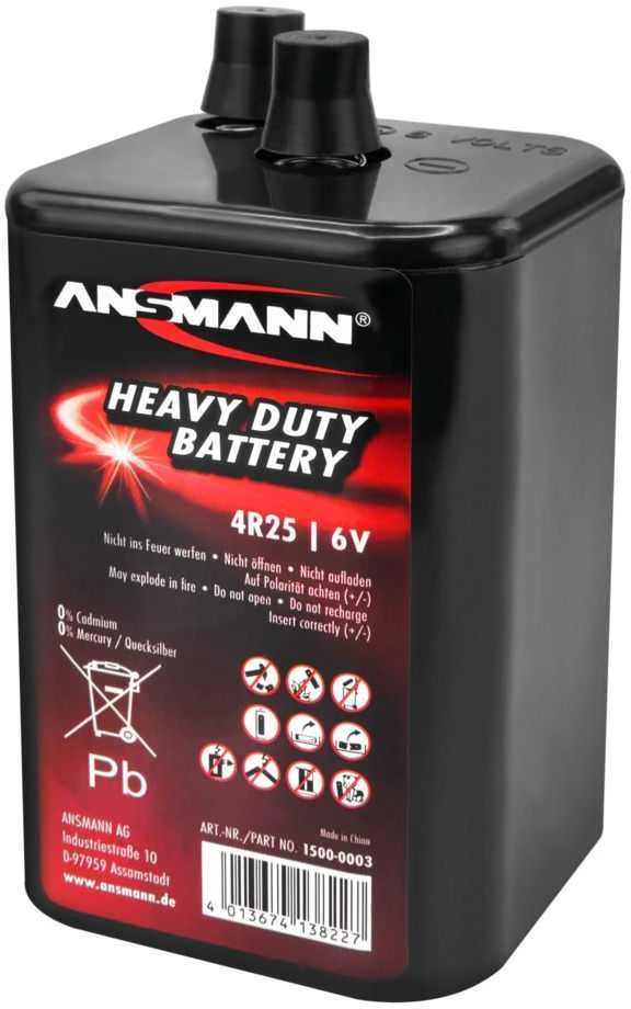 Ansmann 4R25 6V baterija stačiakampė
