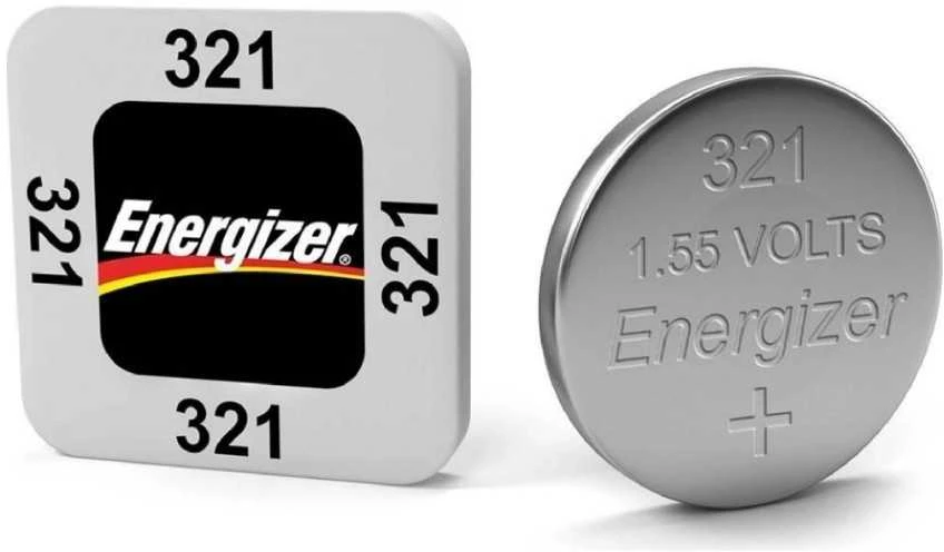 Energizer 321 sidabro oksido baterija su informacine lentele