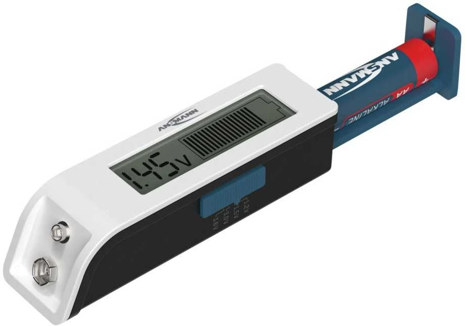 Baterijų testeris su LCD (1.2V 1.5V 3V 3.6V) ANSMANN