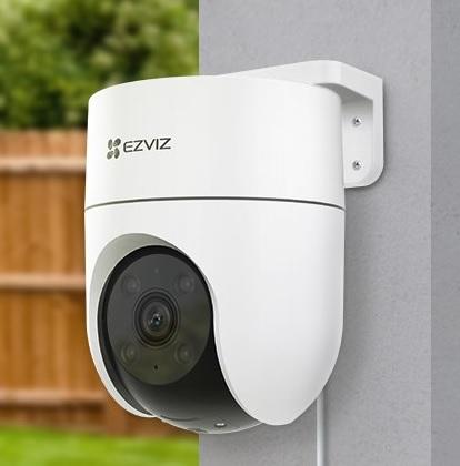 Belaidė Wi-Fi kamera H8C, 1080p, DOME PT, F4 mm, valdoma, IP65, EZVIZ