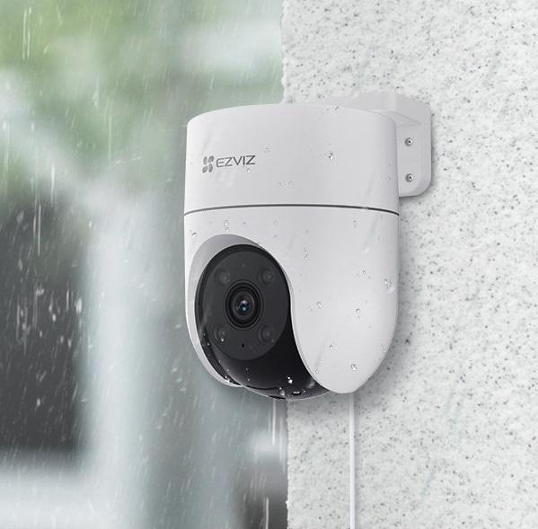 Belaidė Wi-Fi kamera H8C, 1080p, DOME PT, F4 mm, valdoma, IP65, EZVIZ