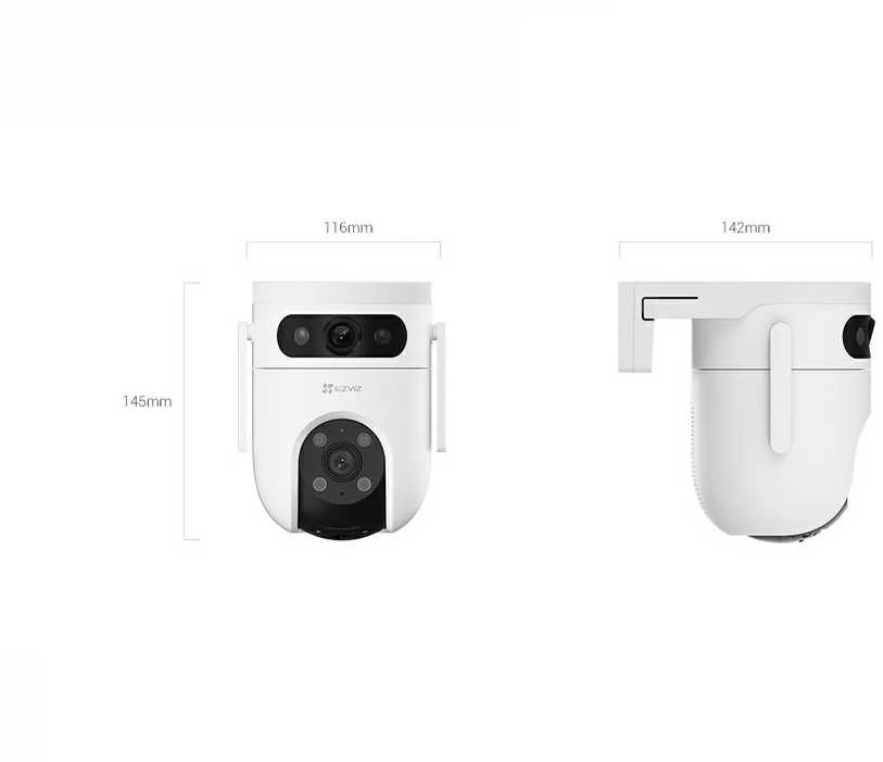 EZVIZ CS-H9C lauko valdoma ir kryptinė kamera (5 MP + 5 MP, dviejų lęšių)
