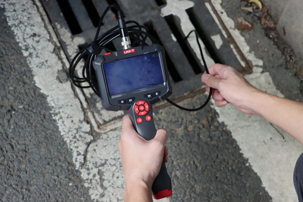 Boroskopas, 1m, 4.3"HD ekranas, 300K HD kamera, IP67, UNI-T