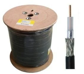 Cabletech Koaksialinis kabelis F690BV varinis su geliniu užpildu 75om, Ø7.3mm, juodas