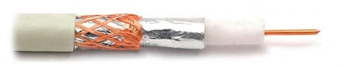 Cabletech Koaksialinis kabelis RG59 varinis 75om, Ø5.7mm, baltas