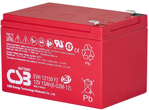 Csb Battery Akumuliatorius 12V 15Ah F2 Pb CSB