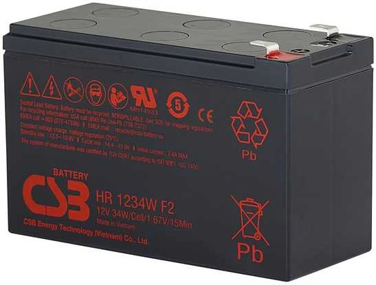 Csb Battery Csb Baterija CSB Baterija Baterija 12V 9Ah 34W Pb F2 | HR1234WF2
