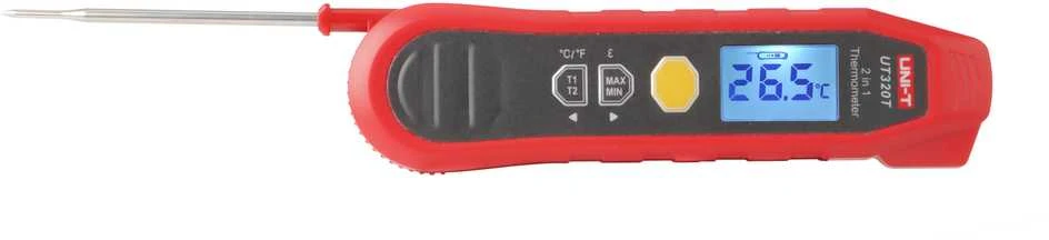 Daugiafukcis termometras IR 40-300°C; -40-300°C ; IP54, Max/Min/Skirtumas/matavimo rakinimasl UNI-T