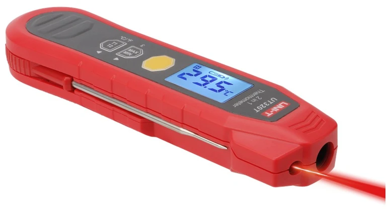 Daugiafukcis termometras IR 40-300°C; -40-300°C ; IP54, Max/Min/Skirtumas/matavimo rakinimasl UNI-T