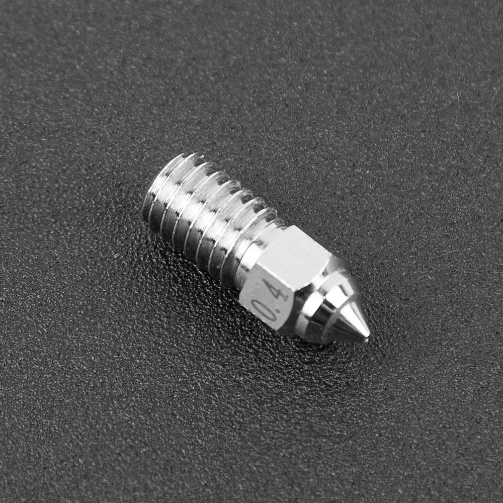 3D spausdintuvo purkštukų komplektas 2vnt (0.4mm ir 0.6mm) skirti ENDER-3V3SE ENDER-7 ir ENDER-5S1 varinio lydinio dengti nikeliu CREALITY aprašymas - Prekės nuotrauka