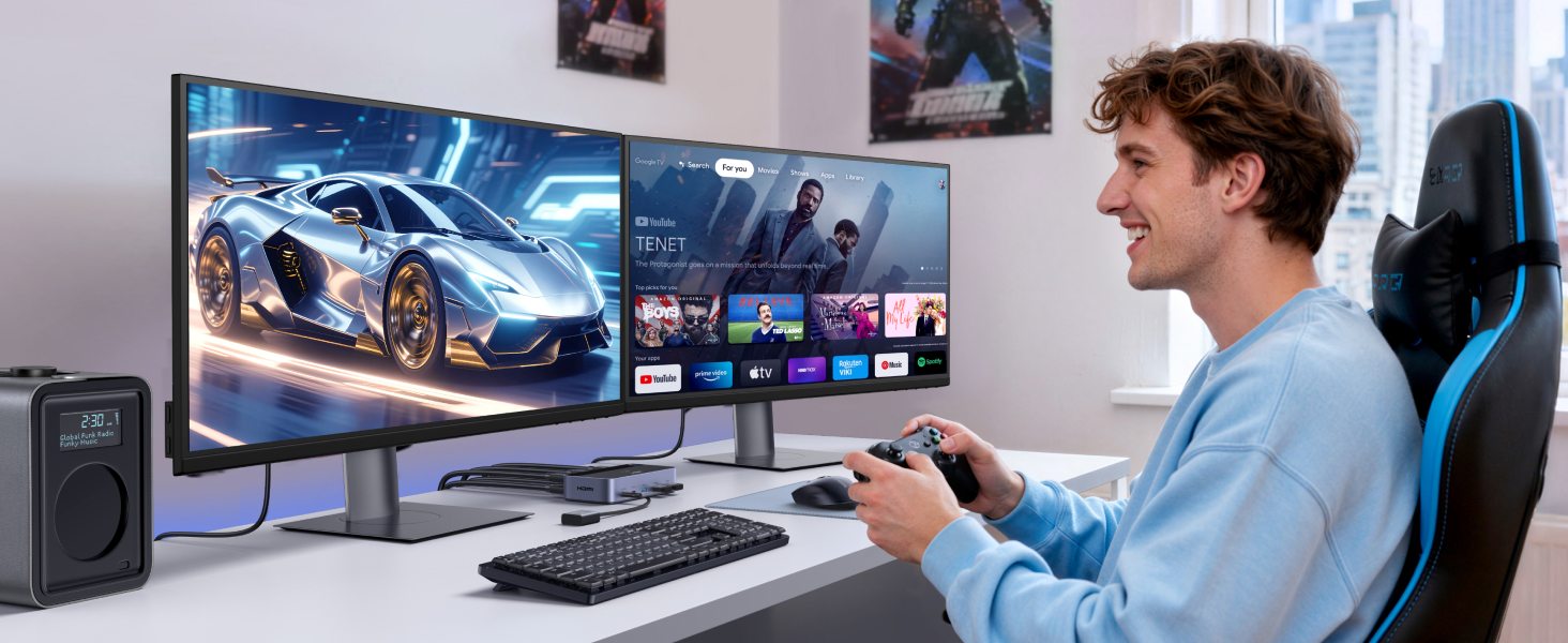 Ugreen 8K@60Hz HDMI KVM komutatorius (2 PC <-> 2 monitoriai + 4 įrenginiai) aprašymas - Prekės nuotrauka