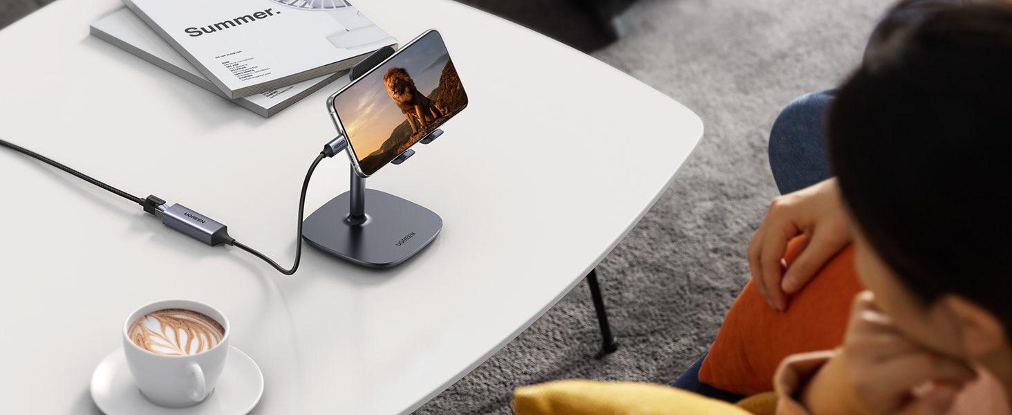 Ugreen Adapteris tinklo USB C 3.1 Gen1 - RJ45 Gigabit aprašymas - Prekės nuotrauka