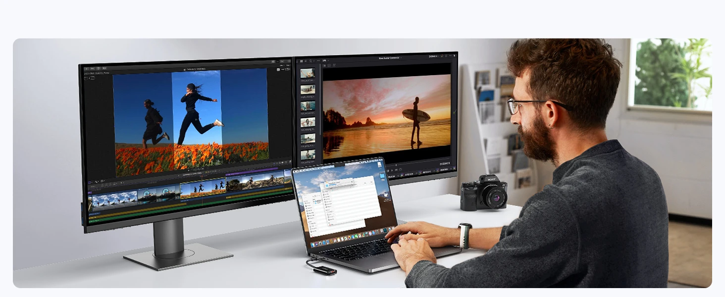 Ugreen Atminties kortelių Micro SD, SD skaitytuvas USB-C 3.1, juodas aprašymas - Prekės nuotrauka