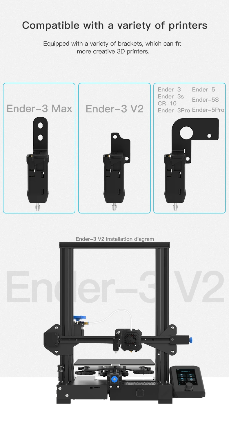 Automatinio aukščio jutiklis (CR Touch) spausdintuvams Ender-3/3V2/3Pro/3Max/5/5Pro CR-10 4001010026 CREALITY aprašymas - Prekės nuotrauka
