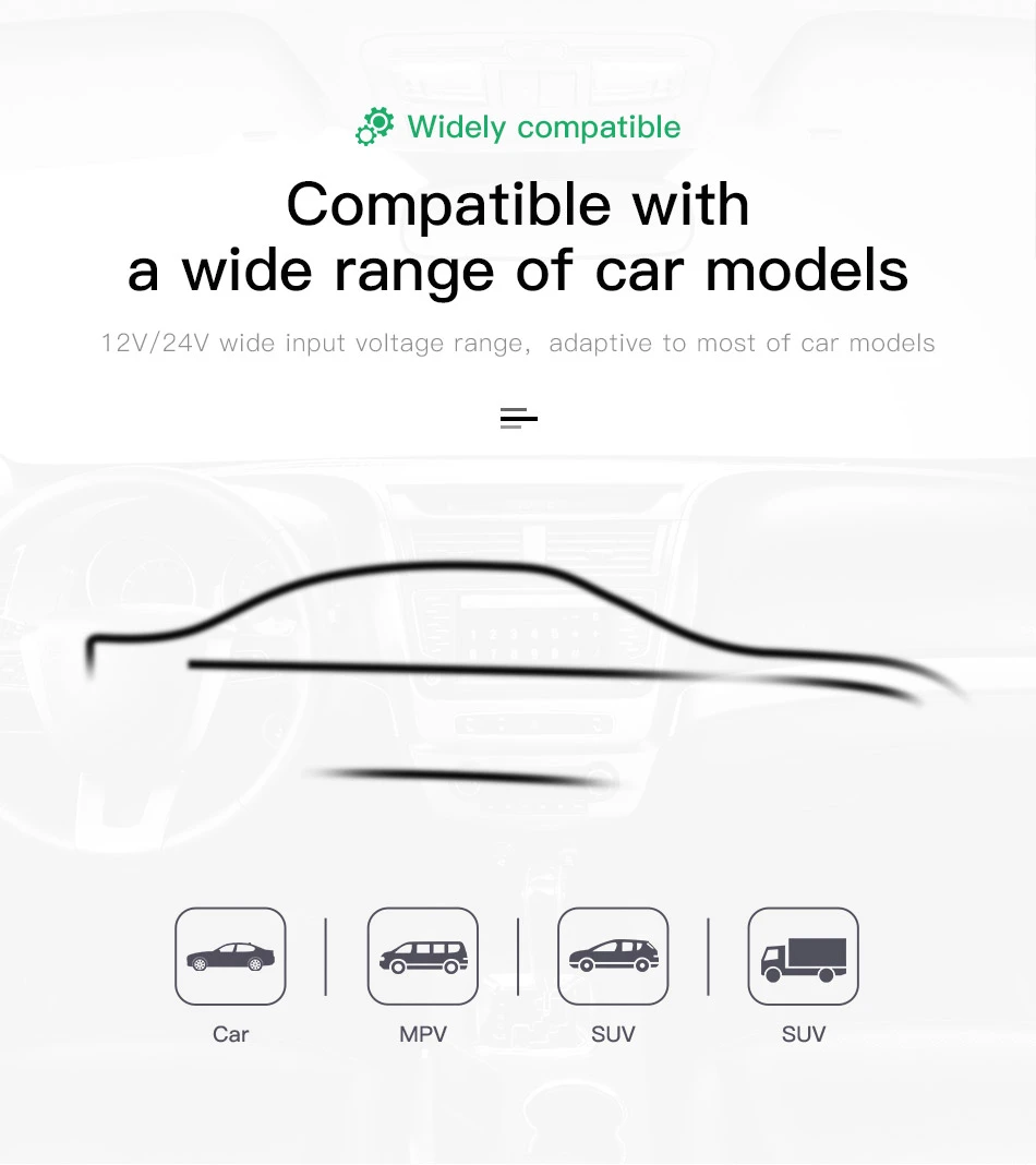 Baseus Automobilinis FM moduliatorius, įkroviklis su Bluetooth 12-24V 2xUSB 3.4A, juodas aprašymas - Prekės nuotrauka