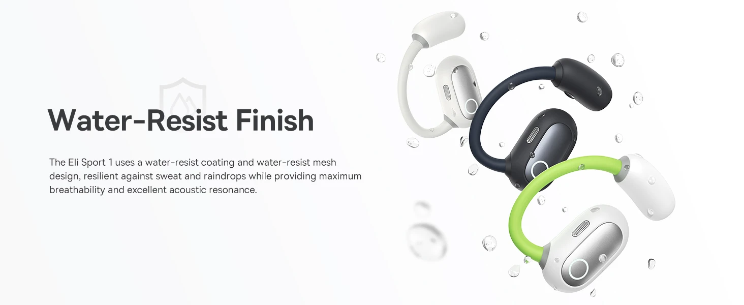 Baseus Belaidės Bluetooth 5.3 ausinės Eli Sport 1 su įkrovimo dėklu, juodos aprašymas - Prekės nuotrauka