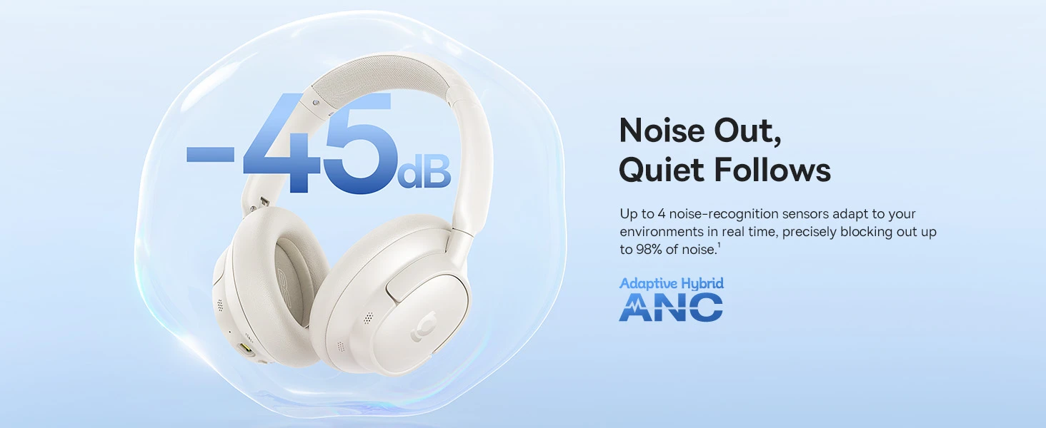 Baseus Belaidės Bluetooth 6.0 ausinės Bass BH1 NC su triukšmo slopinimu, juodos aprašymas - Prekės nuotrauka