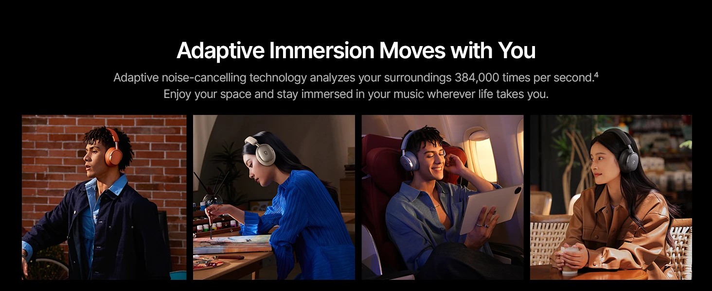 Ausinės Baseus Inspire XH1 Sound by Bose Juoda aprašymas - Prekės nuotrauka